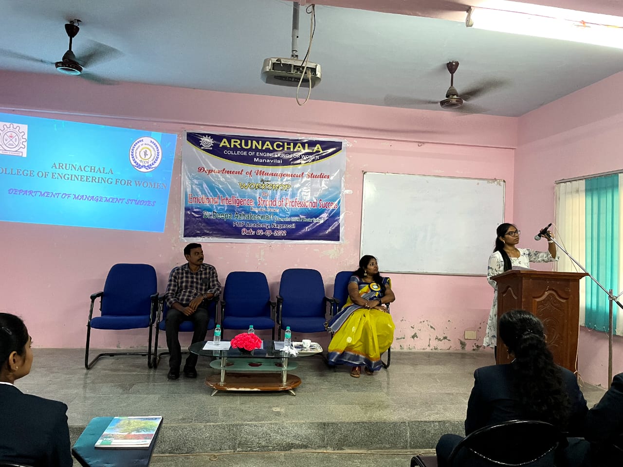 Workshop on Emotional Intelligence Strand of Professional Success  by Dr. Deepa Azhakeswari, Counselor and NLP Master Trainer PMP Academy, Nagercoil f